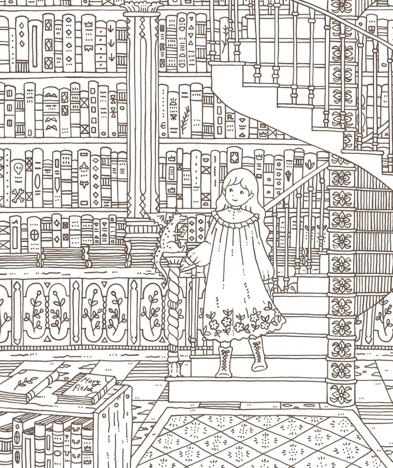 Eriy Magical Land of Laura Mia Coloring Book: A tale of a town