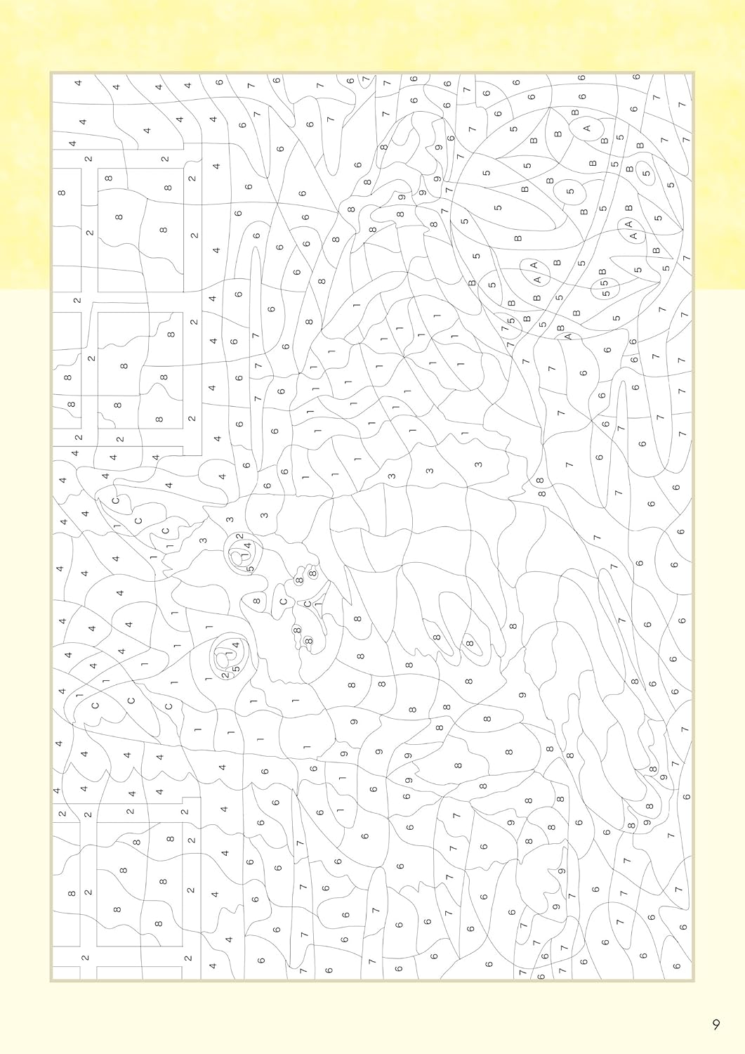 Daily Brain Training Special: Cat Number Puzzle Coloring Book - Just color in the correct numbers! Improves concentration and memory - Japanese Craft Book
