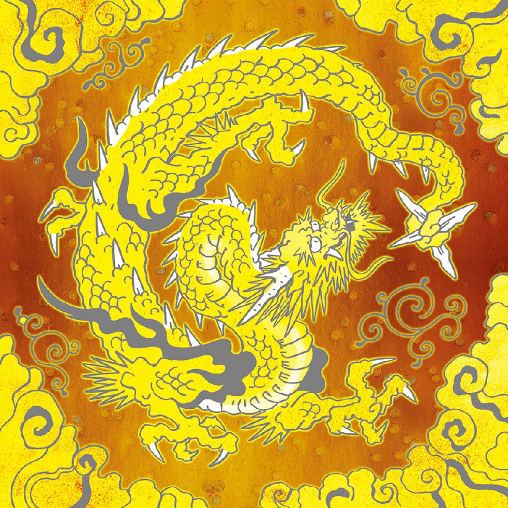 Happy Shining Dragon God Scratch Art Book Japanese Craft Book