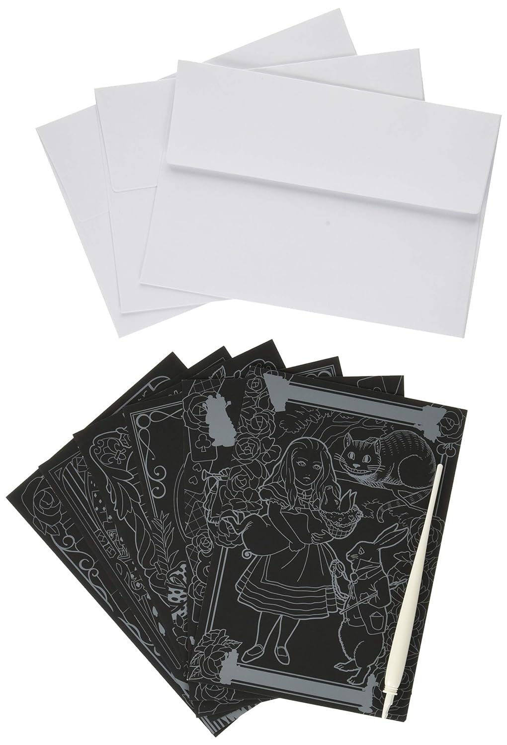 Alice in Wonderland A masterpiece scratch that you can decorate scratch art - Japanese Craft Book