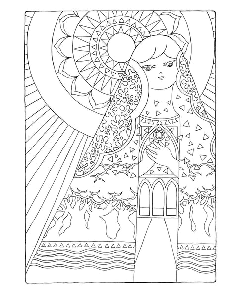 Temple in Me Coloring Book of Loving Yourself: The Elemental World of Denali - Japanese Craft Book