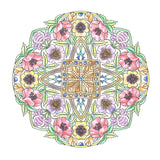 flower mandalas coloring book - Japanese Craft Book