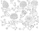 A rabbit family's life in a small house filled with flowers Japanese Craft Book