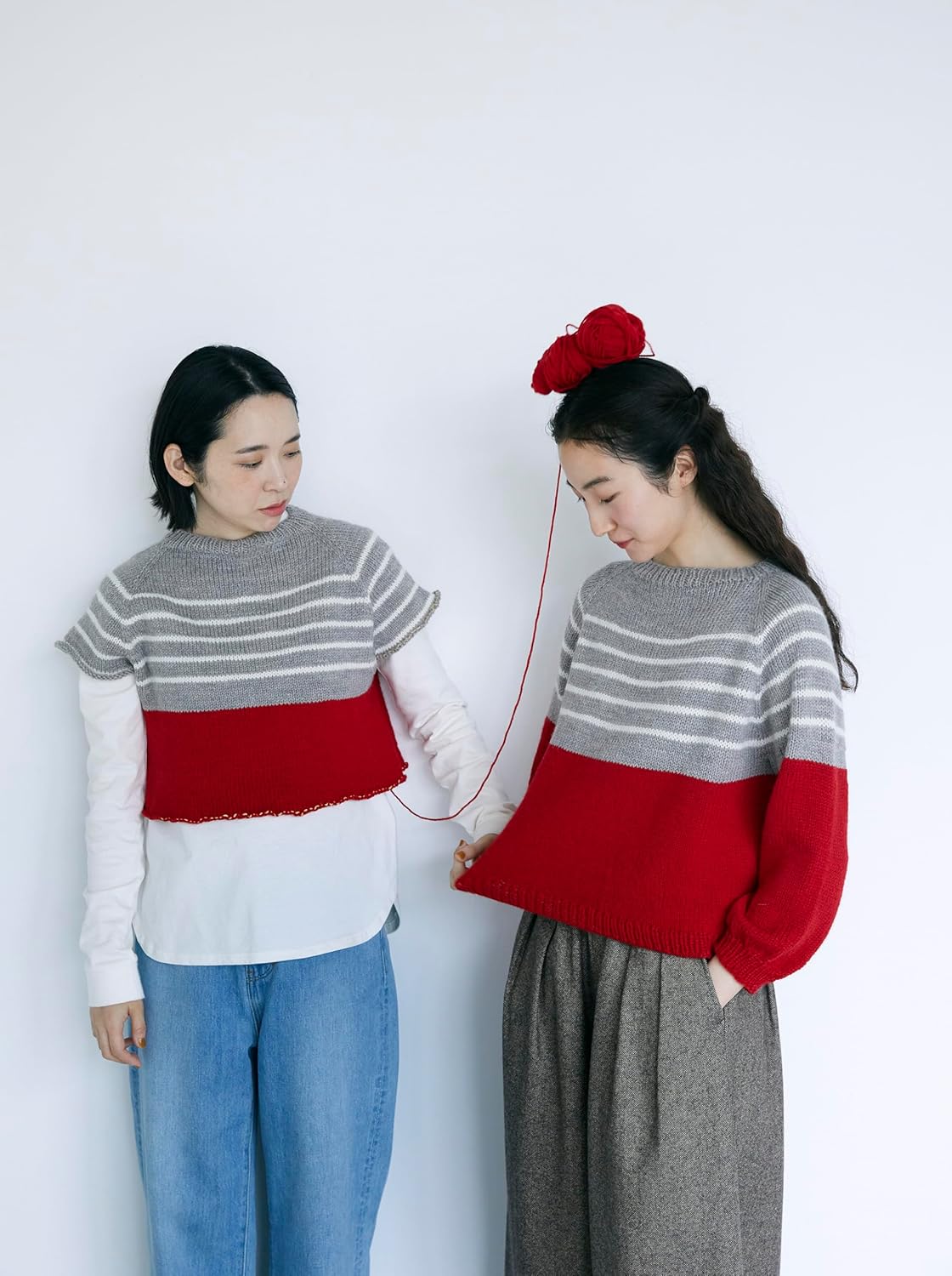 No seams, knit from the neck, top-down knit - Japanese Craft Book