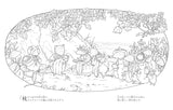 A coloring book of the Wild Rose Village: The mice's fun country life - Japanese Craft Book