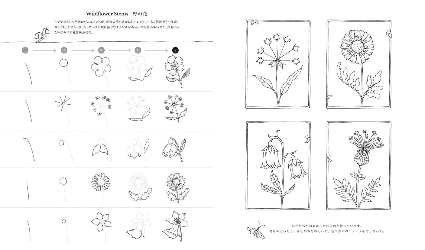 Secret Drawing Coloring coloring book - Japanese Craft Book