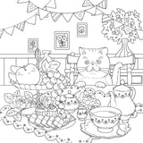 The coloring book ―A floral journey of a cat seeking the joyful bell― - Japanese Craft Book