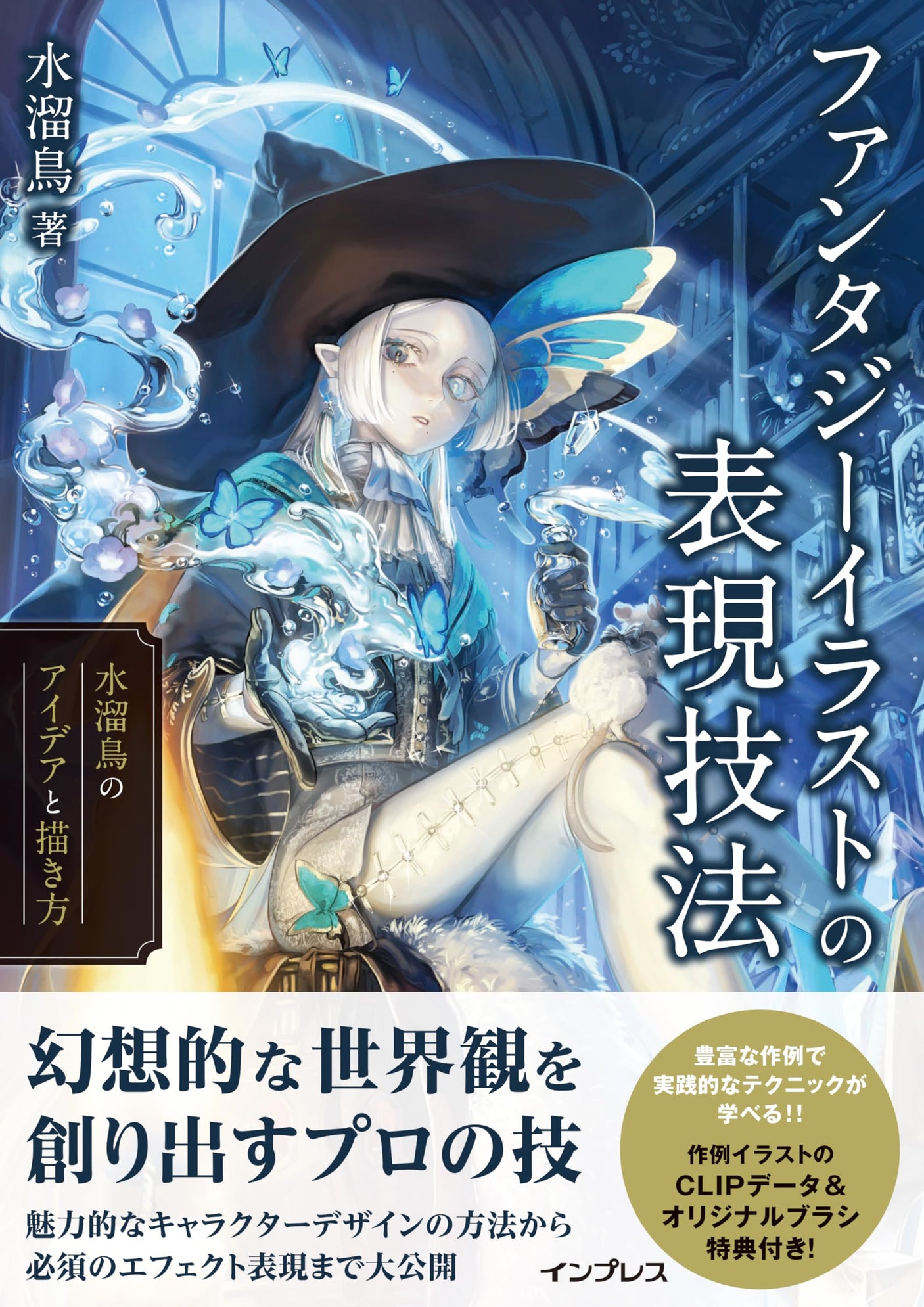 Expression techniques for fantasy illustrations: Ideas and how to draw water puddle birds Japanese Craft Book