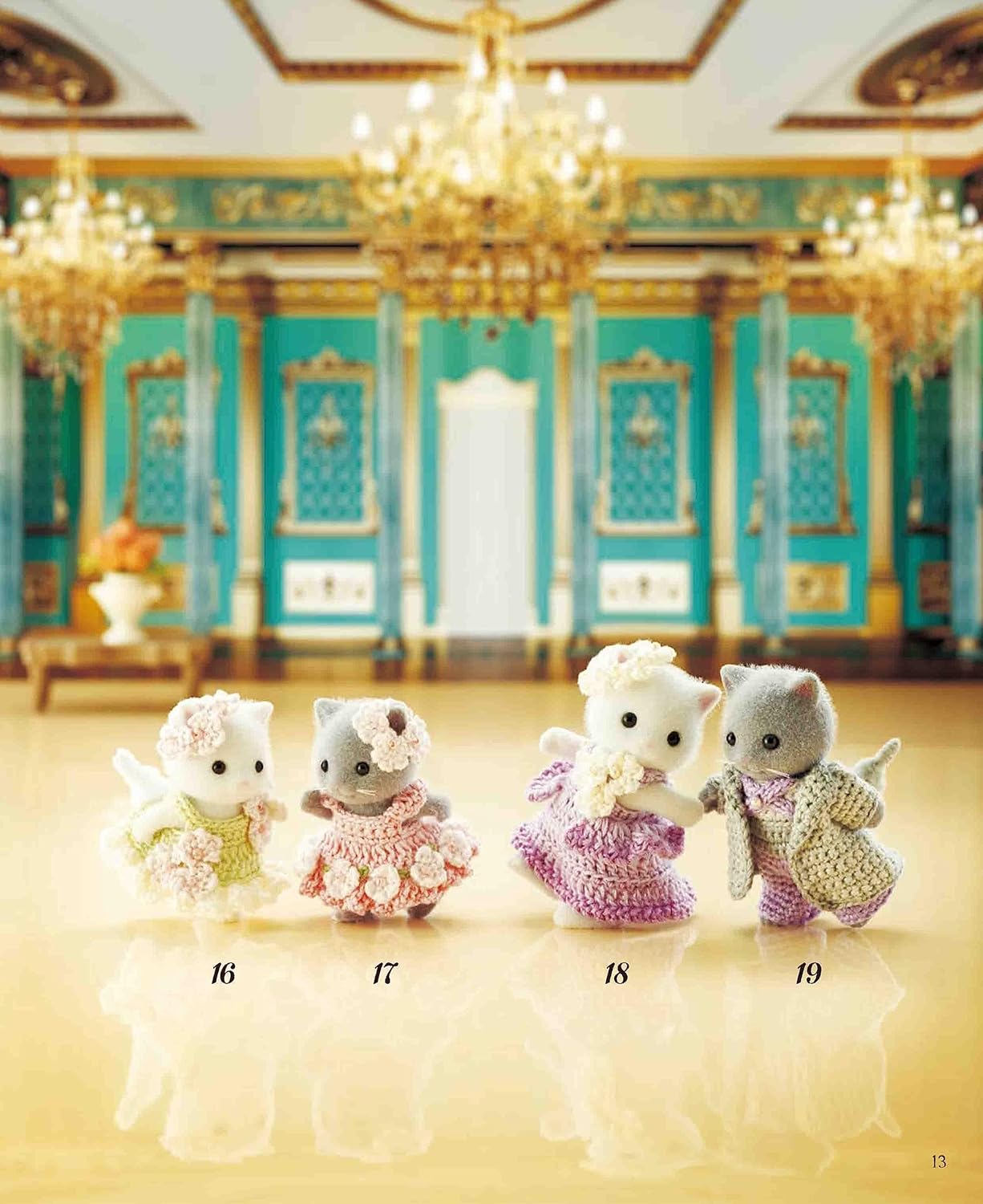 Crochet with embroidery thread Sylvanian Families dress-up book doll clothes - Japanese Craft Book