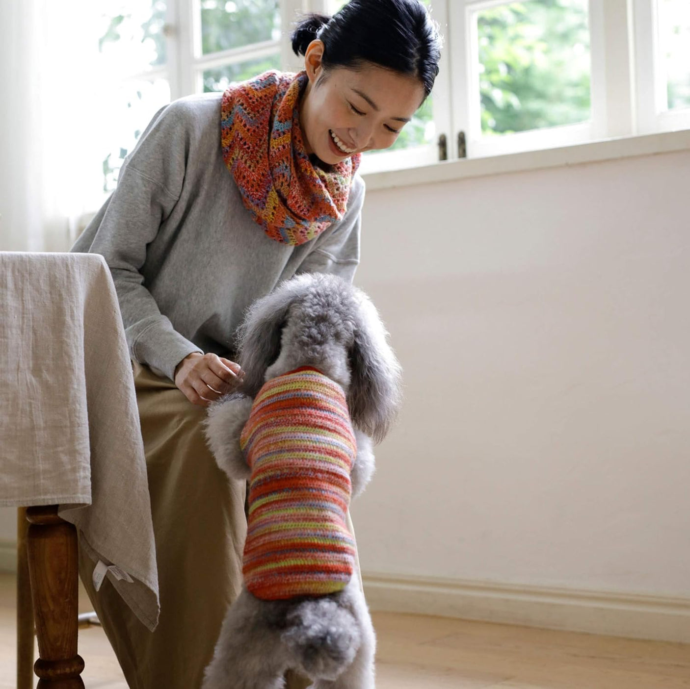 Nippon Bungeisha I want to make matching hand-knitted dog clothes Japanese Craft Book