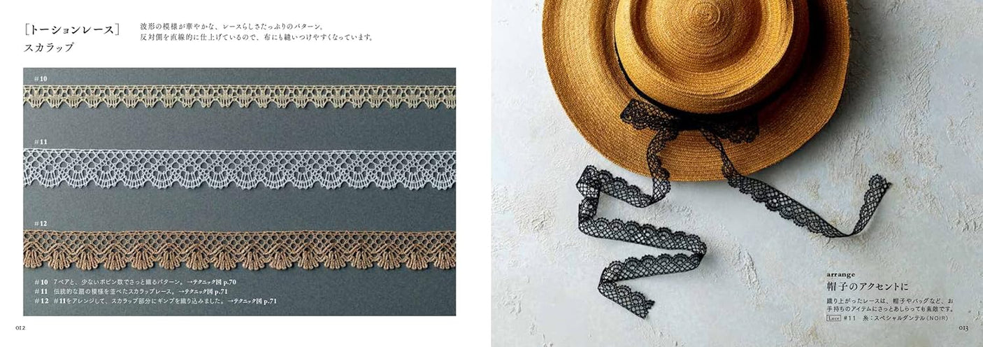 Longing for Bobbin Racing Starting with Fewer Bobbins Megumi Kikuchi Torsion lace Cluny lace - Japanese Craft Book