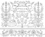 A rabbit family's life in a small house filled with flowers Japanese Craft Book