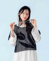 Stylish crocheted mesh clothing with a see-through look - Japanese Craft Book