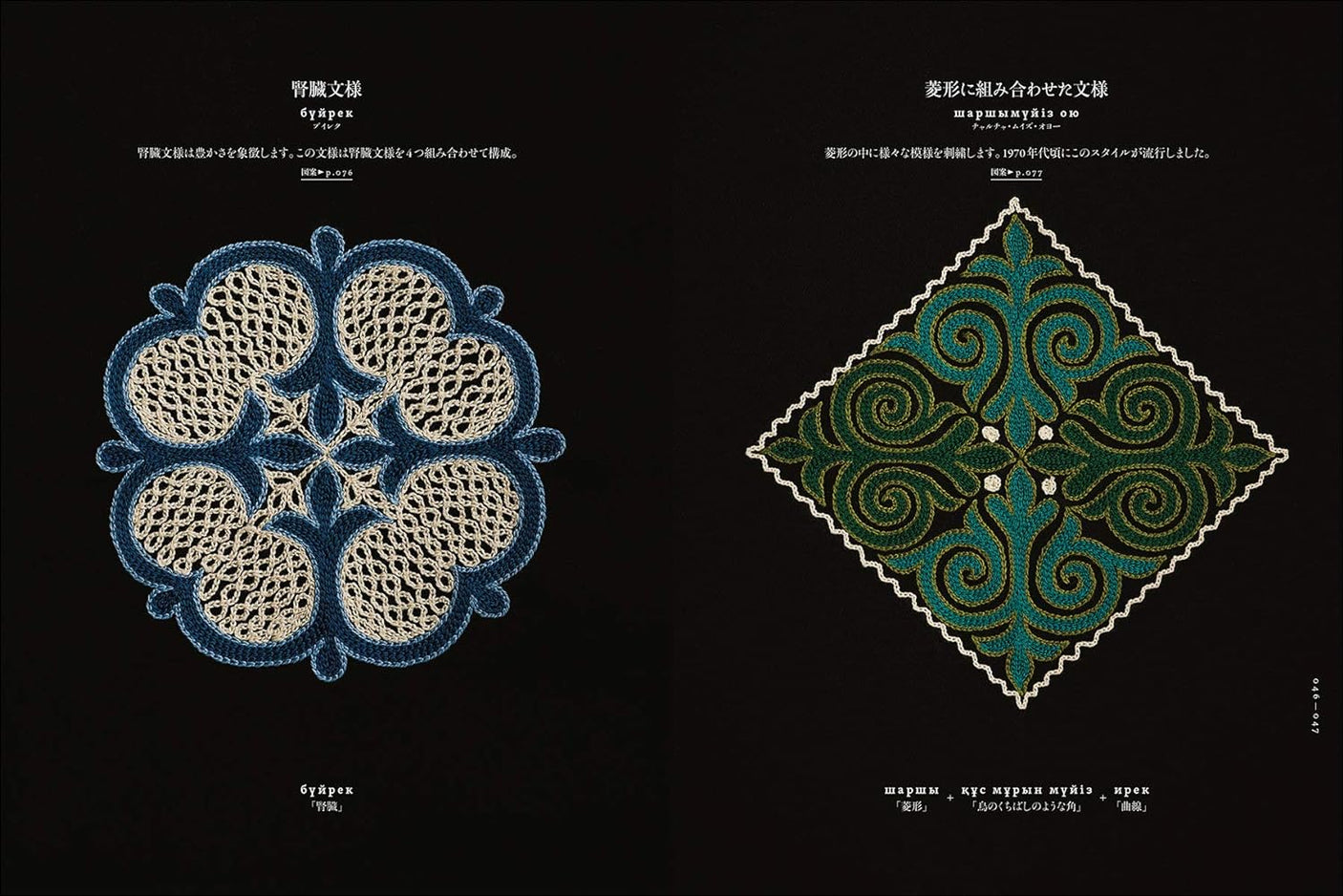 Central Asian nomadic handwork Kazakh embroidery - Japanese Craft Book