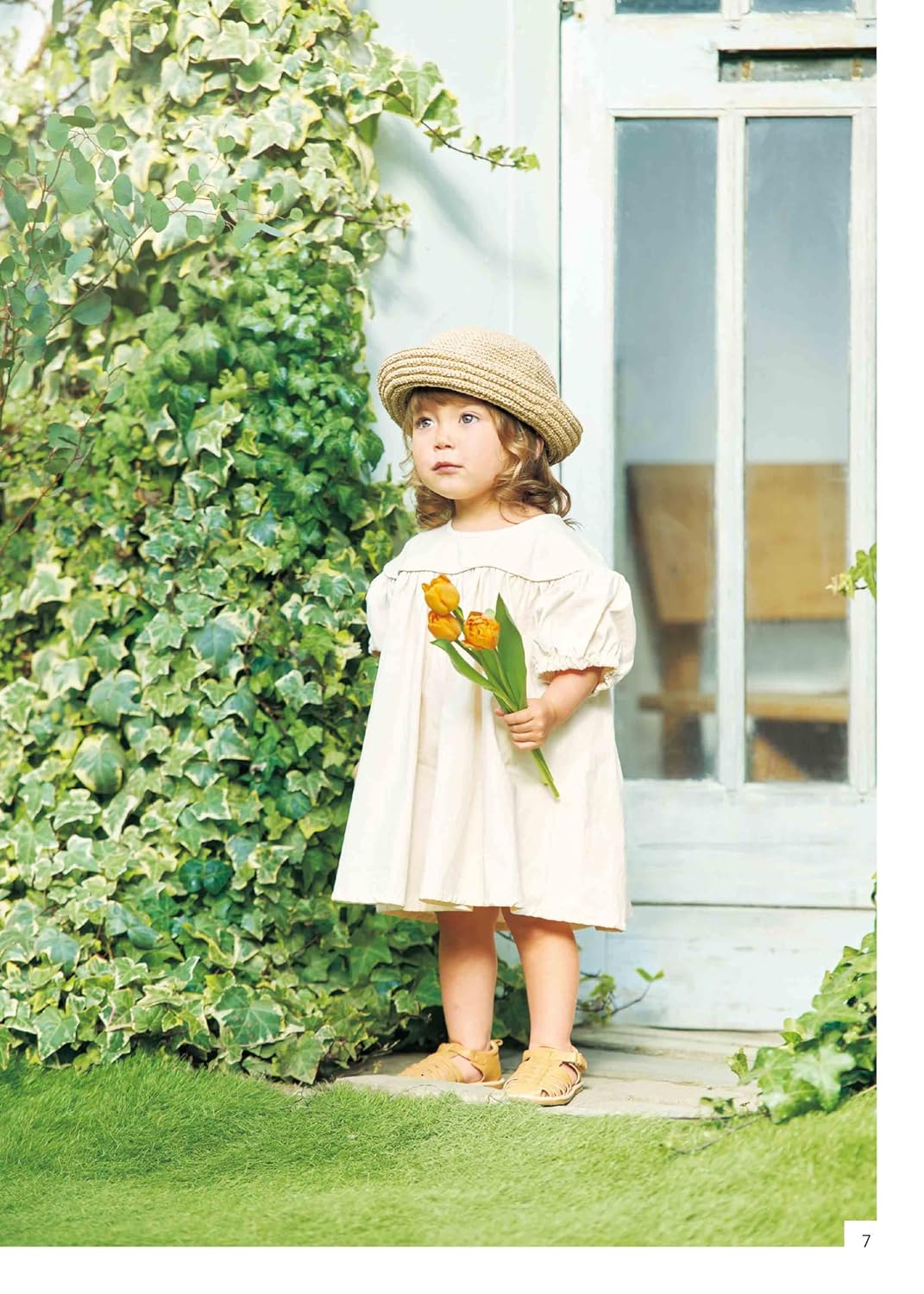 Crocheted summer hat for children using Eco Andaria yarn Japanese Craft Book