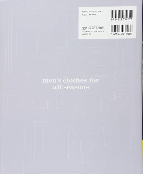 MEN'S Clothes Toshio Kaneko for All Seasons - Japanese Craft Book