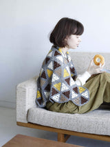 Motif knitting for winter Pouch bag shawl circular seat room shoes amigurumi - Japanese Craft Book