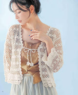 Stylish crocheted mesh clothing with a see-through look - Japanese Craft Book