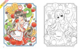 Copic illustrations that you can learn with coloring books, complete with girl characters and cute backgrounds in 12 colors! Japanese Coloring Book