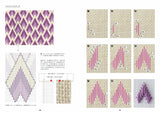 Cute geometric patterns embroidered with cross stitch and bargello stitch Japanese Craft Book