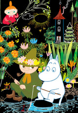 MOOMIN Moomin Valley Postcard scratch art - Japanese Craft Book