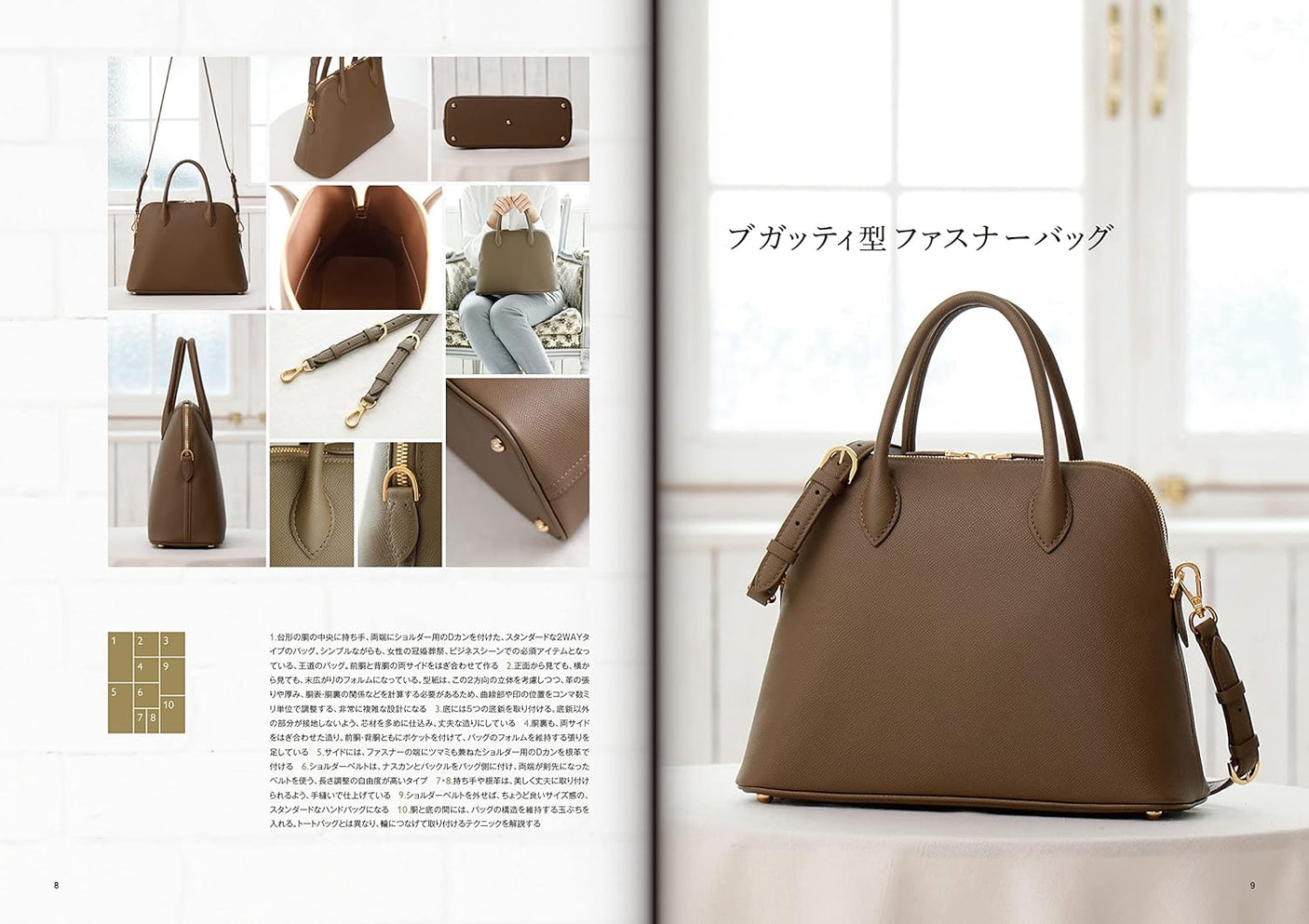 A first-class sample craftsman teaches you the art of tailoring top-quality brand bags Kohei Ikeda Making Bags - Japanese Craft Book