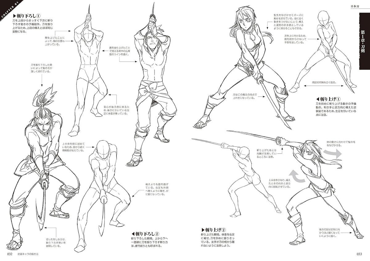 How to draw armed characters (Kosaido Manga Studio) - Japanese Craft Book