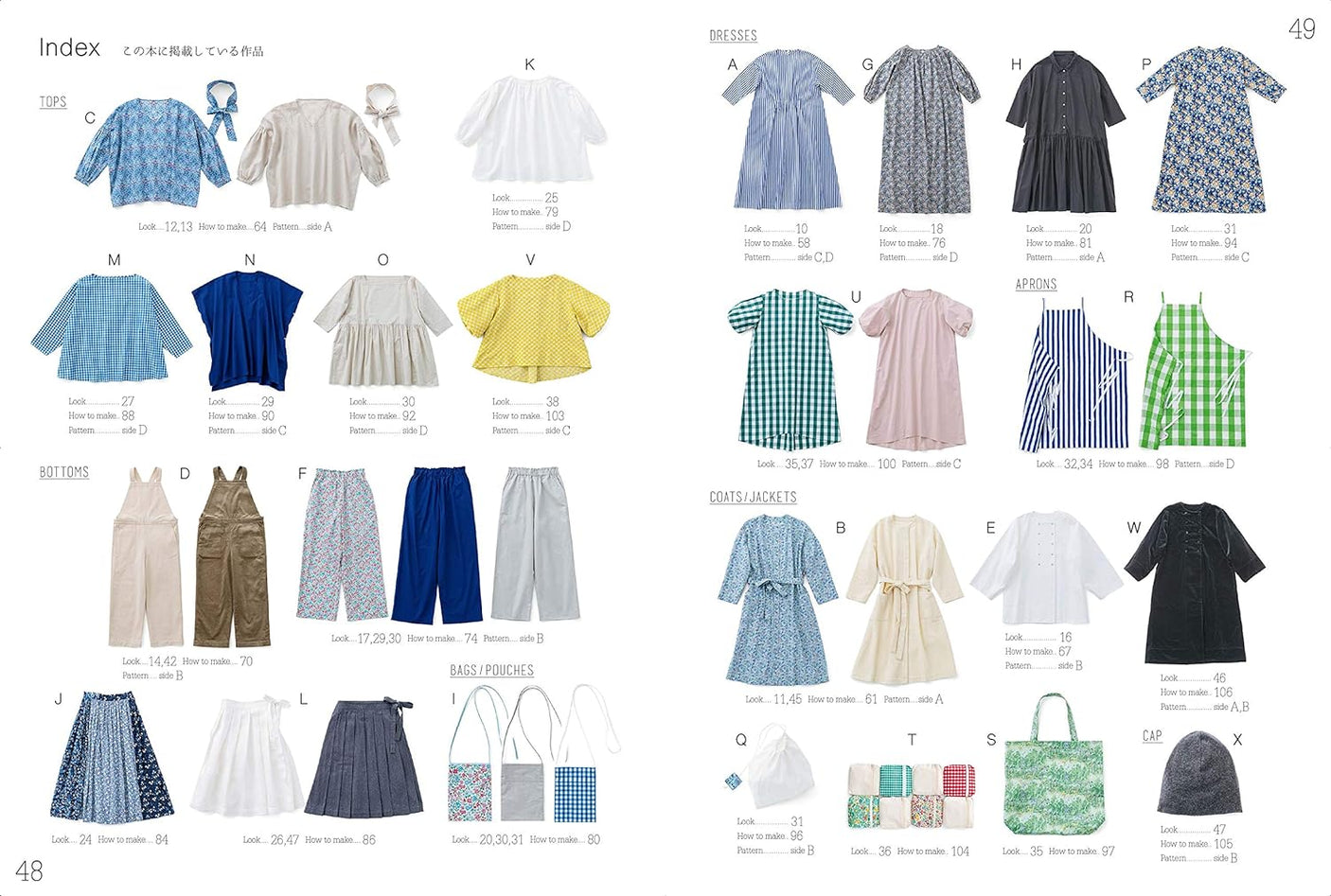 Sewing remedies for adult clothes by check and stripe - Japanese Craft Book