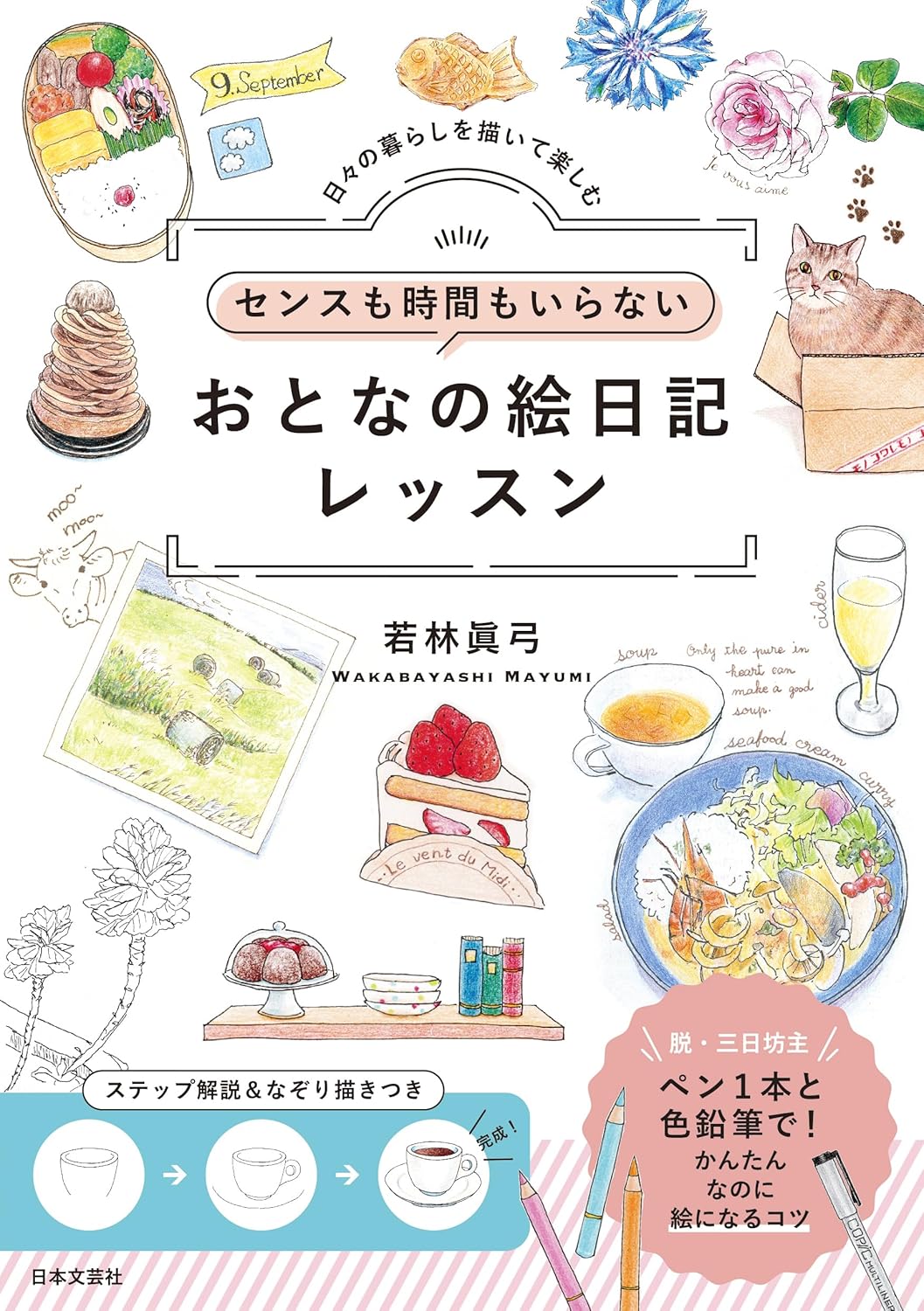 A picture diary lesson for adults that requires neither time nor sense - Japanese Coloring Book