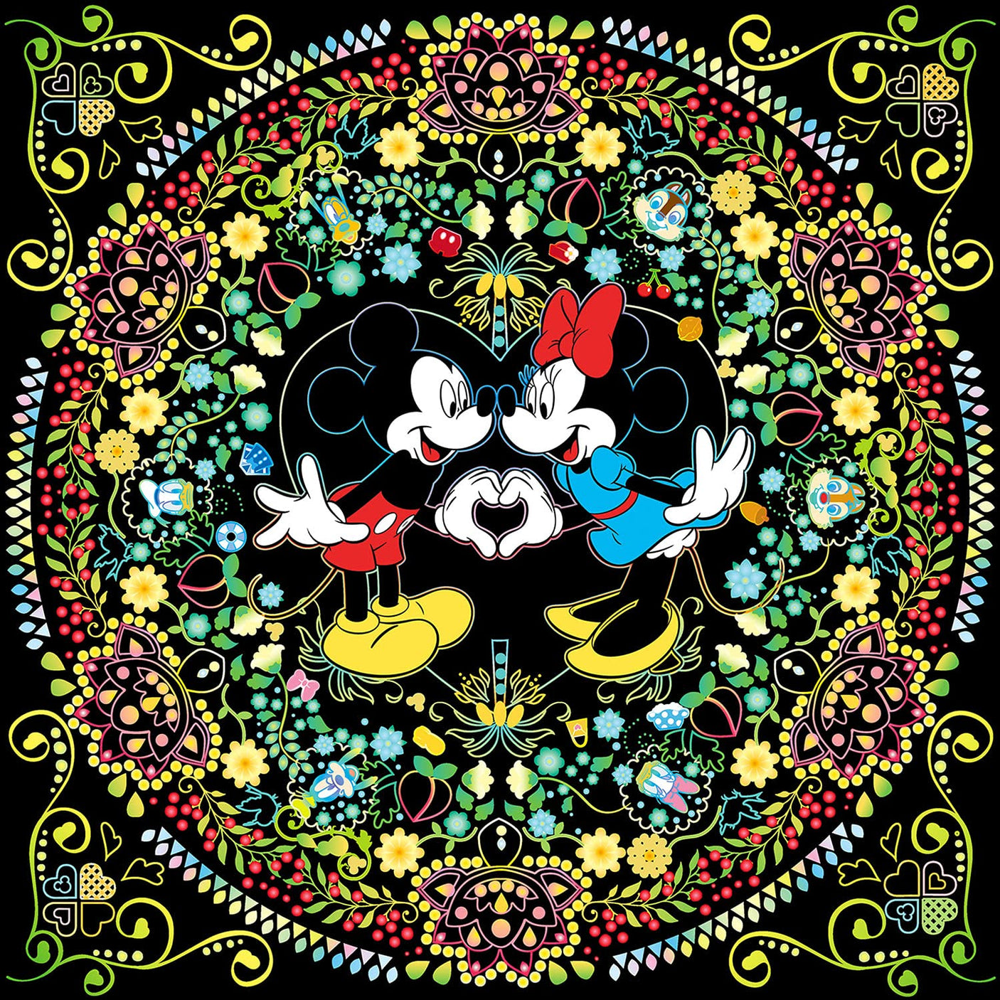 Disney Happiness Collection Japanese Healing Scratch Art Book - Japanese Craft Book