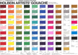 Holbein Artists Gouache watercolor paint 24 colors set 15ml G715 - Japan