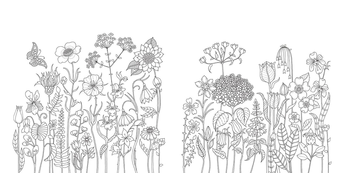 Flowers: A Coloring Book of Flowers - Japanese Craft Book