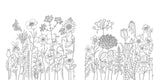 Flowers: A Coloring Book of Flowers - Japanese Craft Book