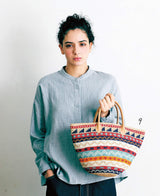 Eco dahlia crochet stockinette top stitch amikomi bag Japanese Craft Book