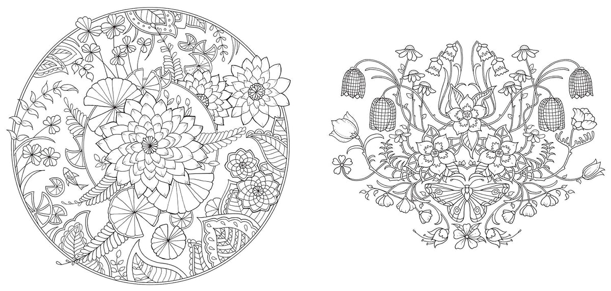 Flowers: A Coloring Book of Flowers - Japanese Craft Book