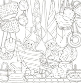 Symphony of Cute Animals(Coloring Book) Kanoko Egusa Coloring Postcard - Japanese Craft Book