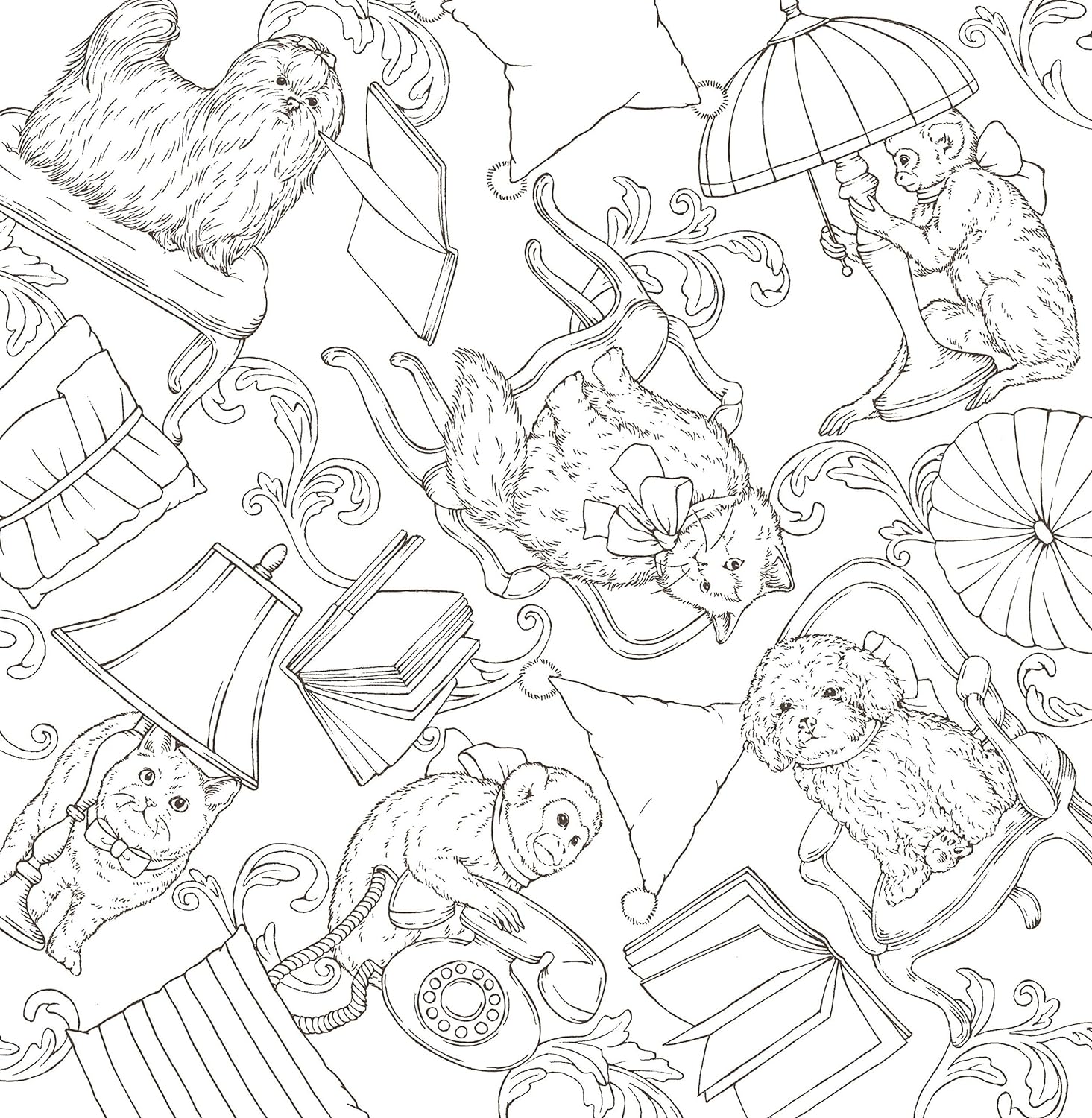 絵画 aoia Symphony of Cute Animals (Coloring Book) Kanoko Egusa