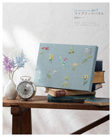 Herb flower embroidery on linen 4 Kaoru Totsuka - Japanese Craft Book