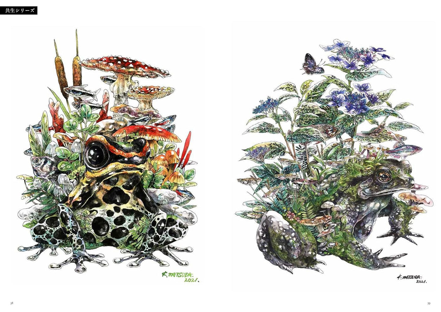 Colorful Brilliance: Matsuda Ken's Works Collection II Artworks Coloring book - Japanese Craft Book