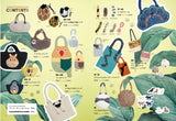 Crochet animal bags: A large collection of bags with popular animal motifs such as sloths, parakeets, cats, pandas, hedgehogs, and more! Japanese Craft Book