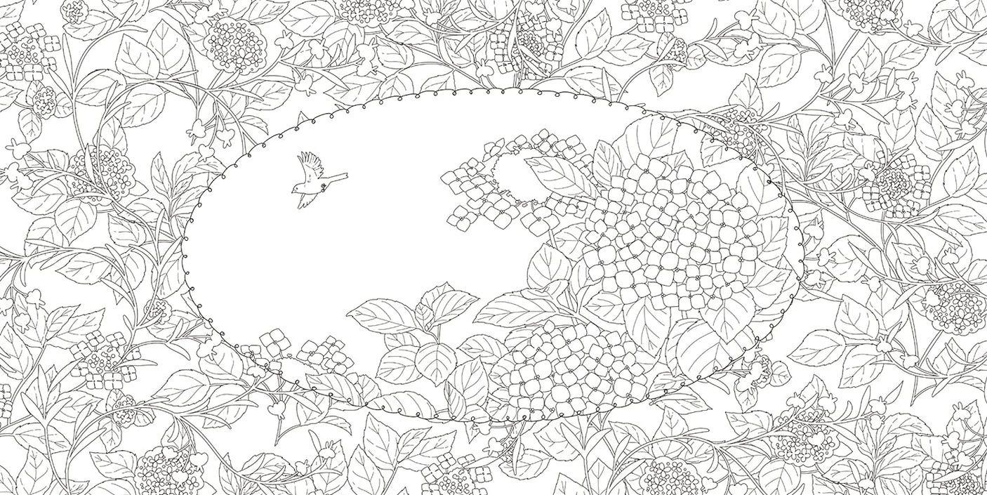 Coloring book Kotori's whimsical flower tour Japanese Coloring Book