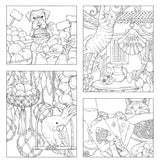 Follow in Leon's footsteps - A coloring book about a journey through the seasons with a cat - Japanese Craft Book