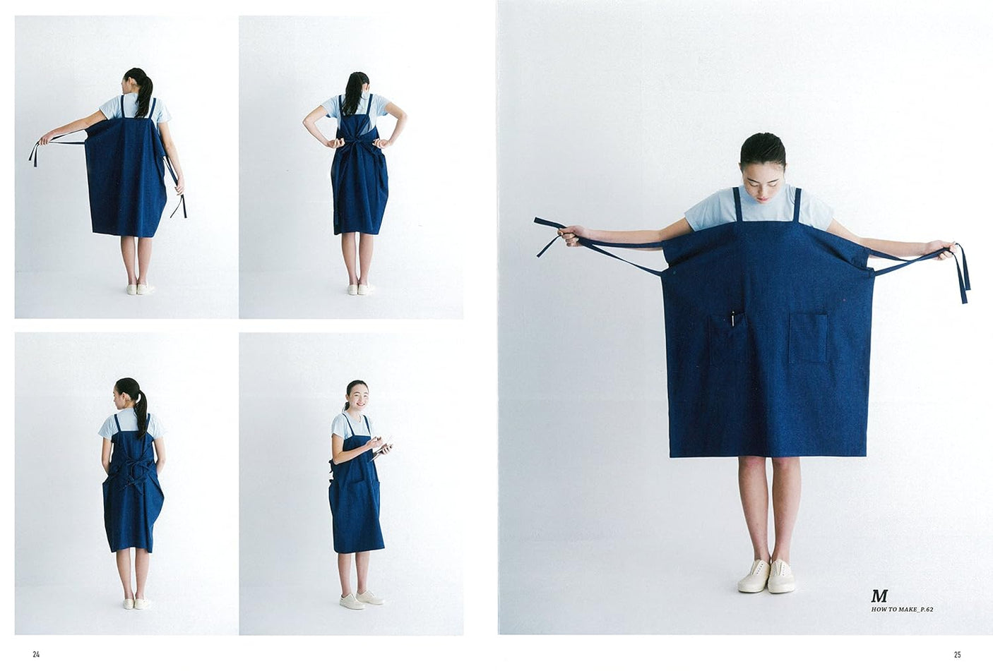 Apron and Apron like Dresses Sewing Patterns book by Mao Waraya - Japanese Craft Book*