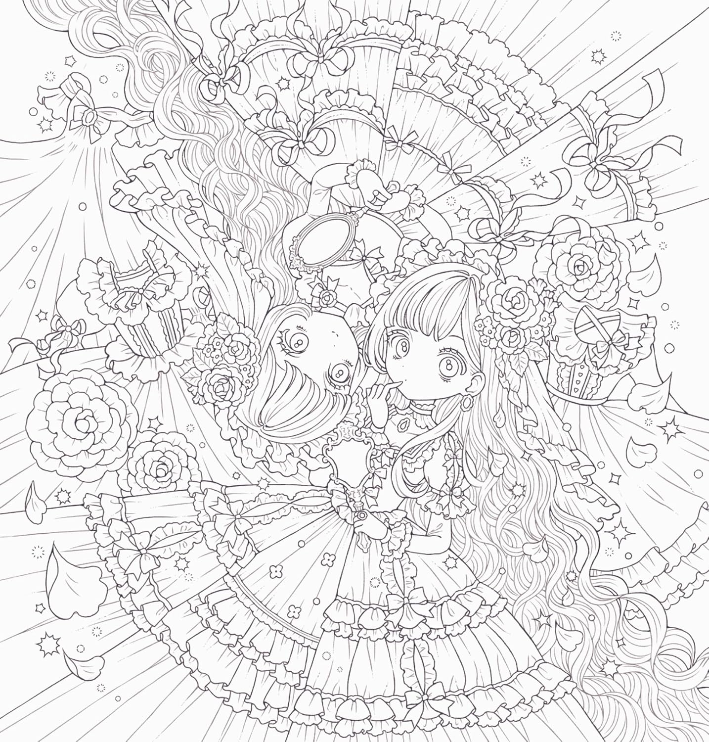 Romantic Gothic Josaki London Coloring Book - Japanese