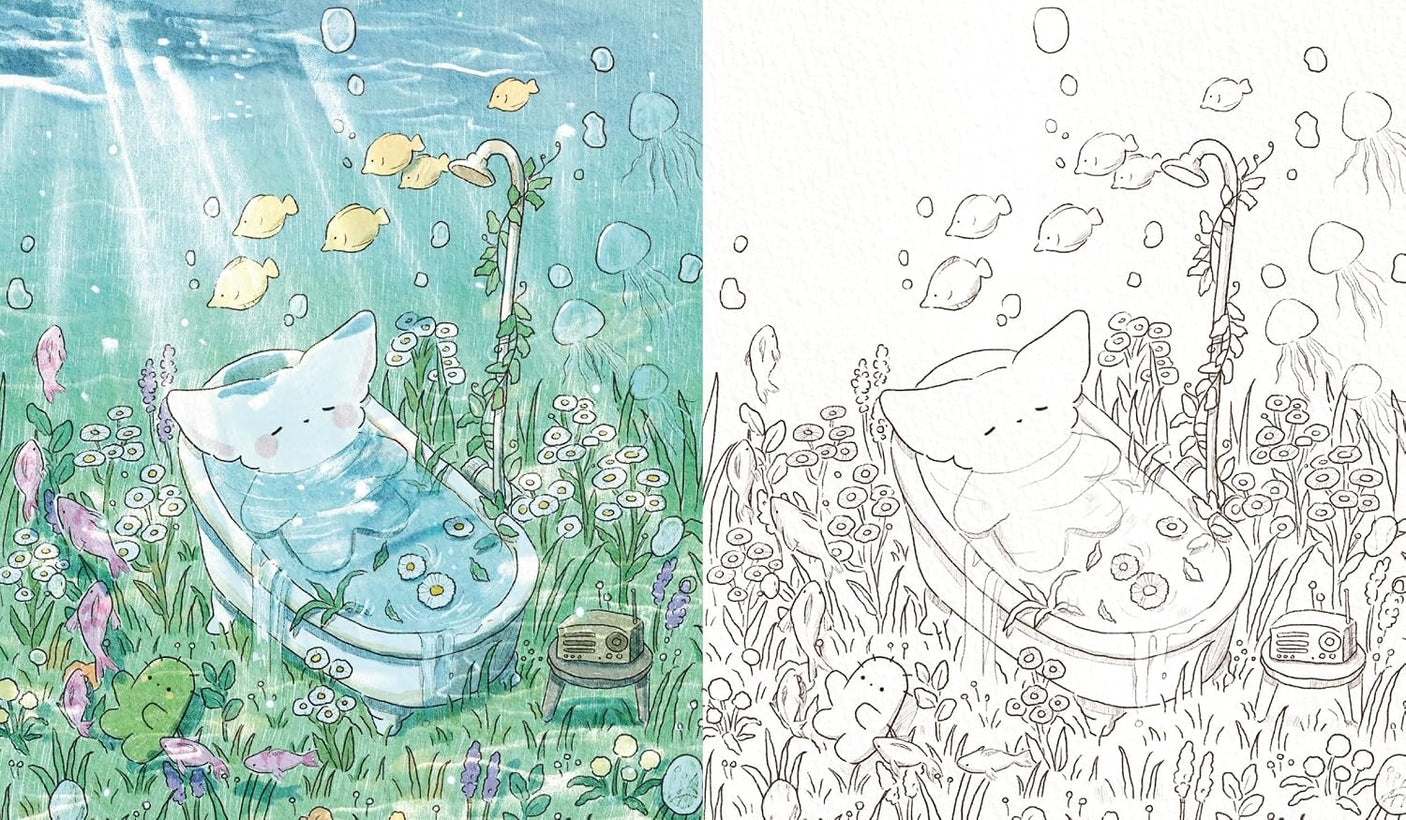 Sogumi's Mysterious Journey Coloring Book: Let's be fluffy! - Japanese Craft Book