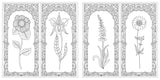 Flowers: A Coloring Book of Flowers - Japanese Craft Book