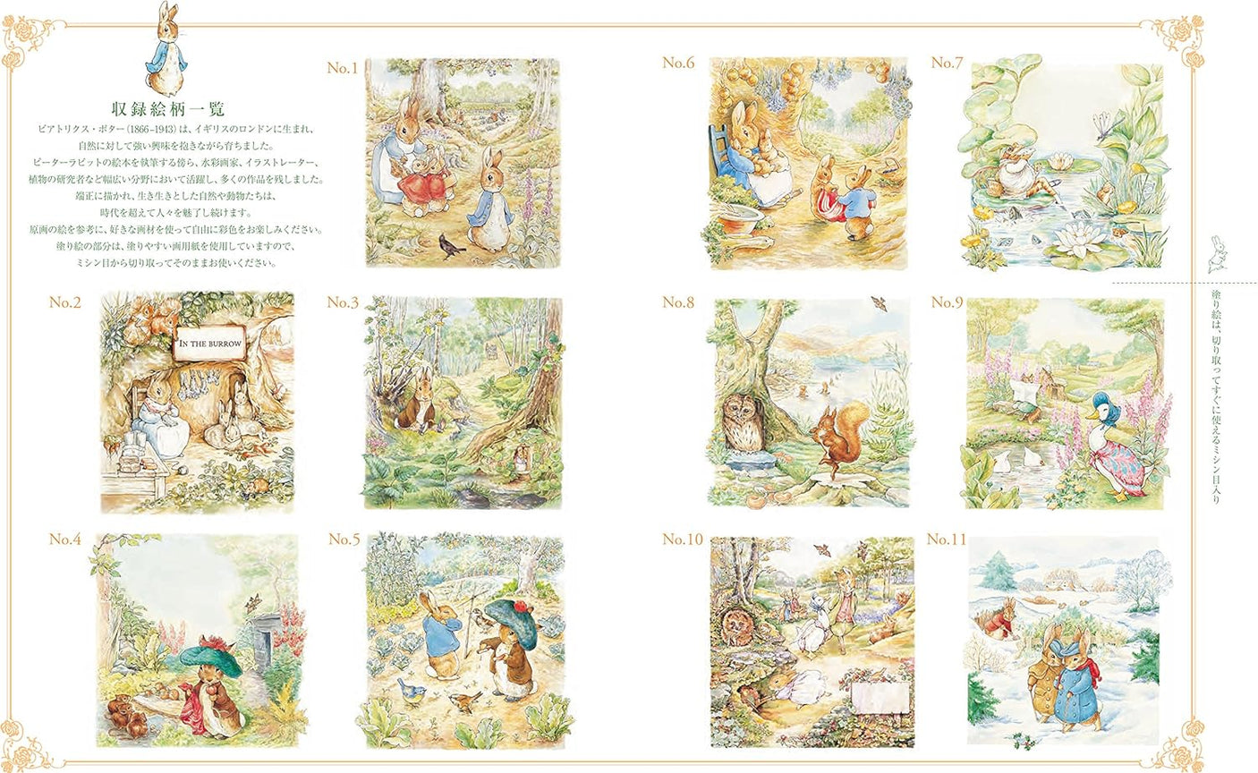 Coloring Book for Adults: Peter Rabbit in the Forest: Comes with beautiful original drawings that are ready to color Japanese Coloring Book