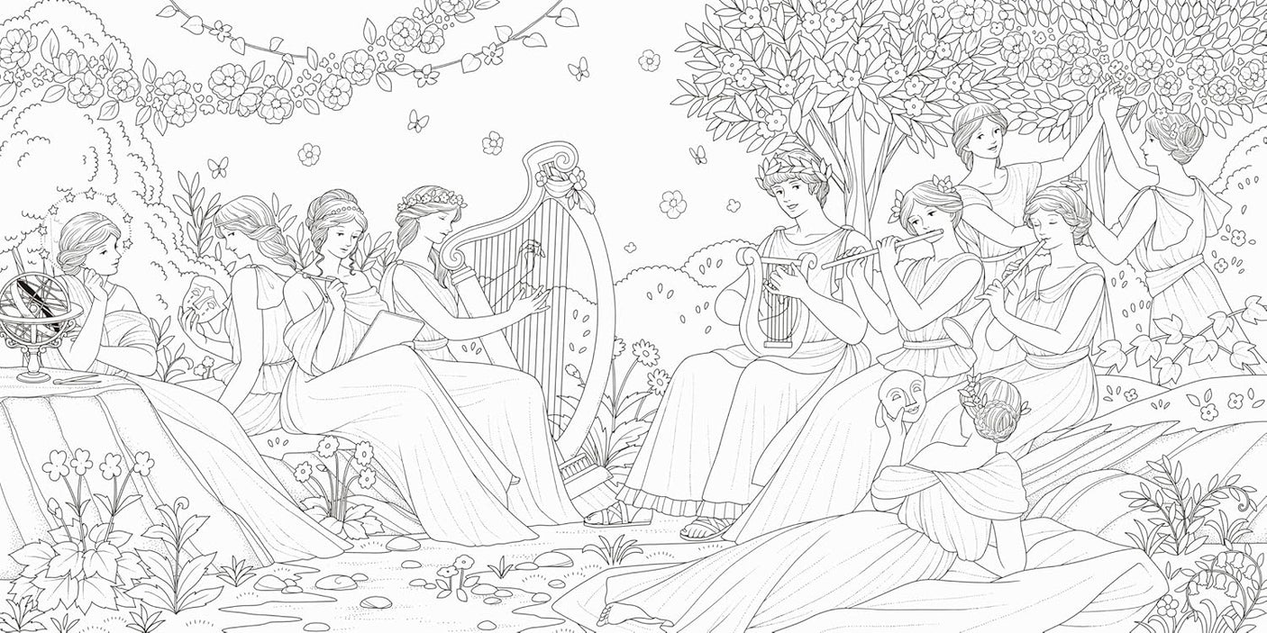 Greek Mythology Coloring Book - Japanese Craft Book