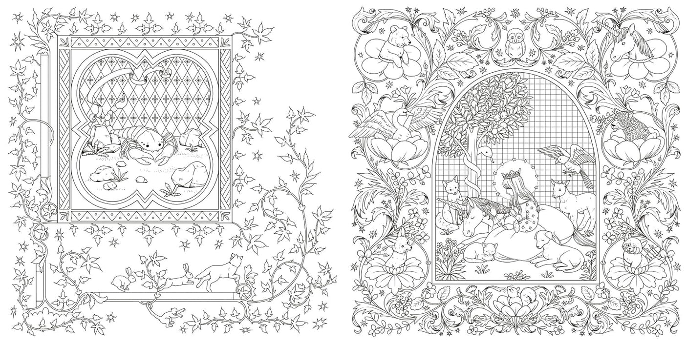 Coloring book with a story A Journey to the Land of Dreams - Japanese Craft Book coloring book Yoshimi Sekiguchi - Japanese Craft Book