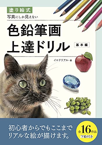 Coloring style Drill to improve colored pencil drawing that only looks like photos [Basic version] Japanese Coloring Book